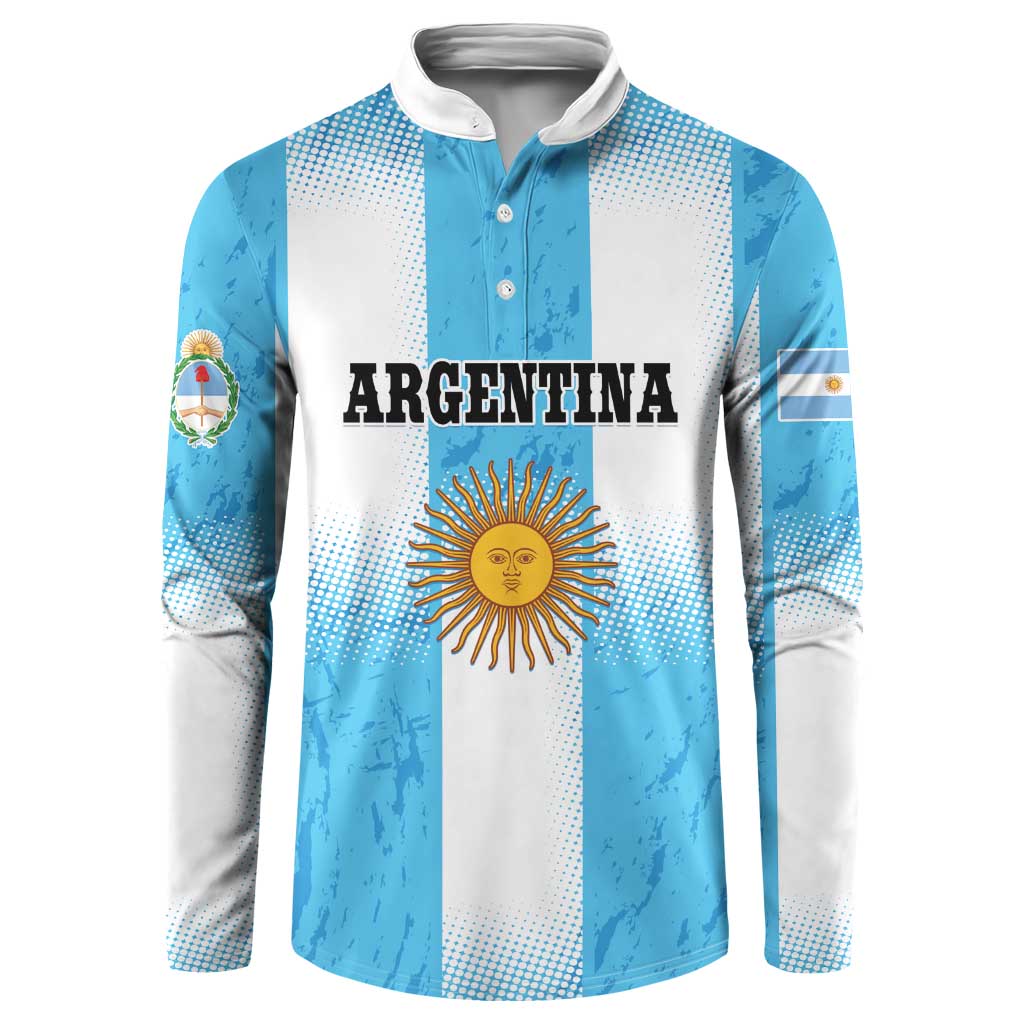 Custom Argentina Football Button Sweatshirt