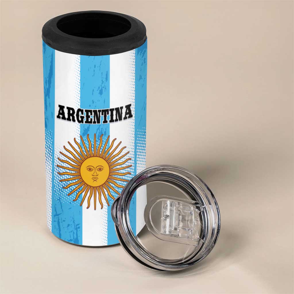 Custom Argentina Football 4 in 1 Can Cooler Tumbler