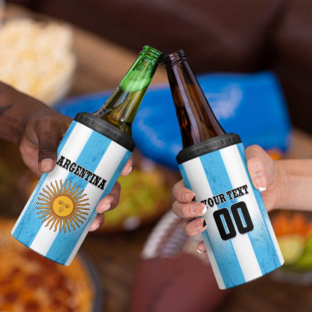 Custom Argentina Football 4 in 1 Can Cooler Tumbler