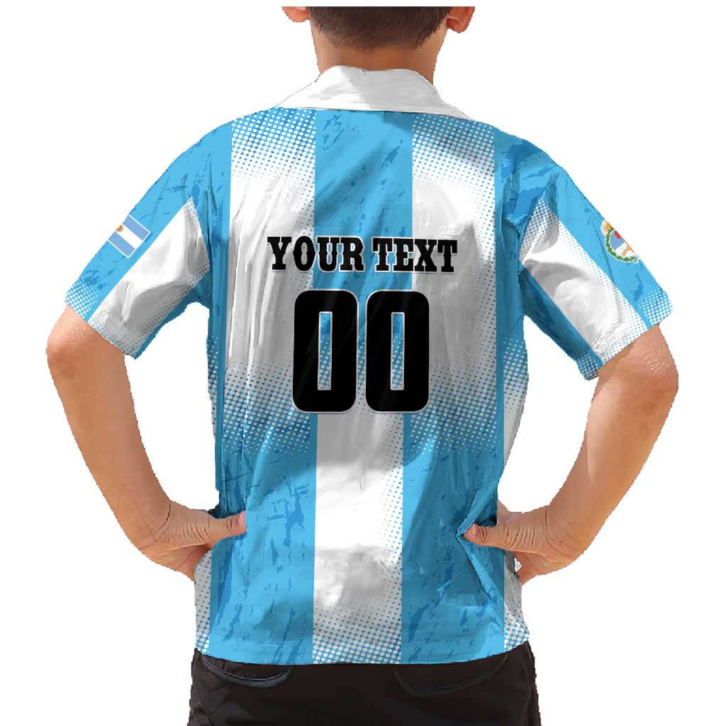 Custom Argentina Football Family Matching Mermaid Dress and Hawaiian Shirt