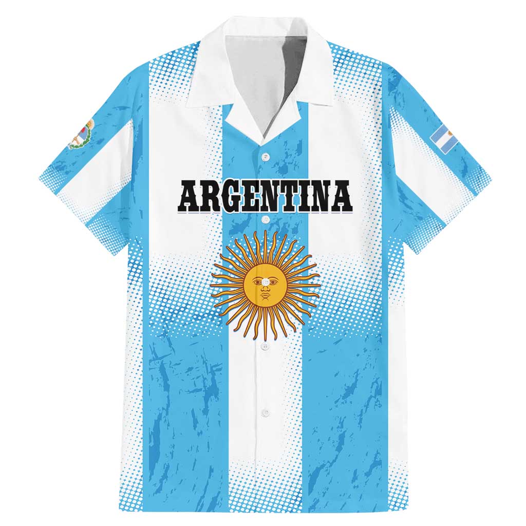 Custom Argentina Football Family Matching Mermaid Dress and Hawaiian Shirt