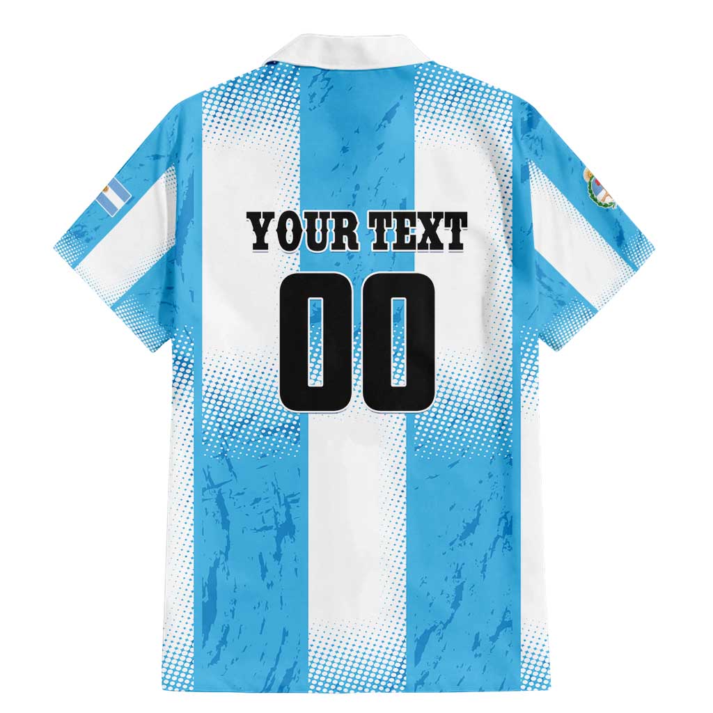 Custom Argentina Football Family Matching Mermaid Dress and Hawaiian Shirt
