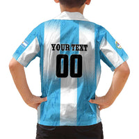 Custom Argentina Football Family Matching Summer Maxi Dress and Hawaiian Shirt