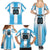 Custom Argentina Football Family Matching Summer Maxi Dress and Hawaiian Shirt