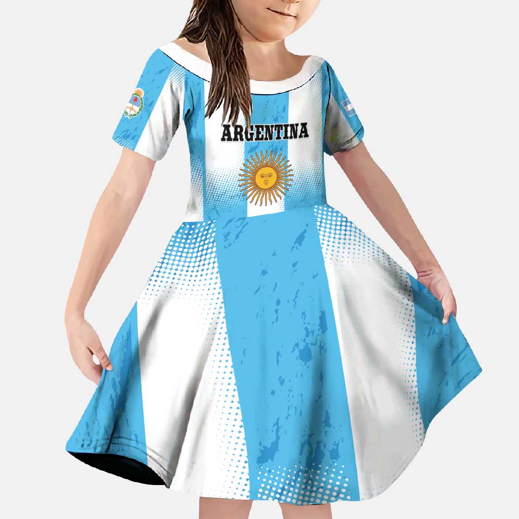 Custom Argentina Football Family Matching Tank Maxi Dress and Hawaiian Shirt