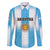 Custom Argentina Football Family Matching Tank Maxi Dress and Hawaiian Shirt