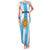 Custom Argentina Football Family Matching Tank Maxi Dress and Hawaiian Shirt