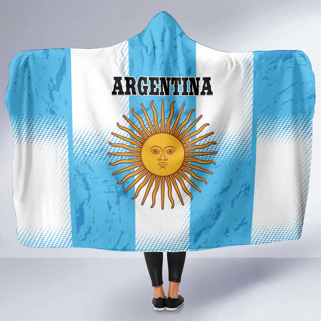 Argentina Football Hooded Blanket