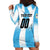 Custom Argentina Football Hoodie Dress