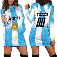 Custom Argentina Football Hoodie Dress