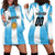 Custom Argentina Football Hoodie Dress