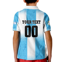 Custom Argentina Football Kid Polo Shirt