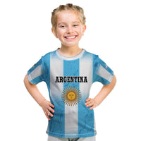 Custom Argentina Football Kid T Shirt