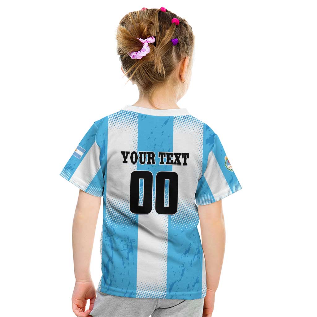 Custom Argentina Football Kid T Shirt