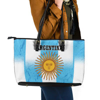 Argentina Football Leather Tote Bag