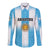 Custom Argentina Football Long Sleeve Button Shirt