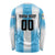 Custom Argentina Football Long Sleeve Shirt
