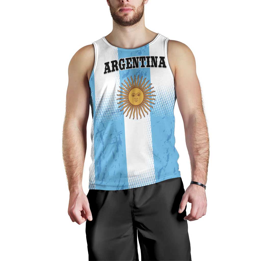 Custom Argentina Football Men Tank Top