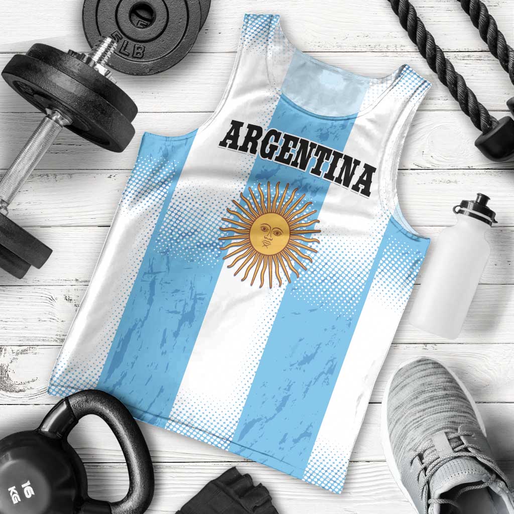 Custom Argentina Football Men Tank Top
