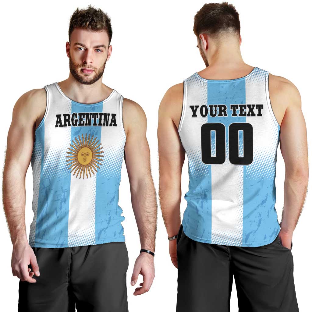 Custom Argentina Football Men Tank Top