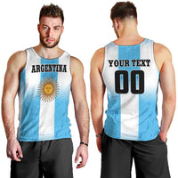 Custom Argentina Football Men Tank Top