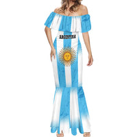 Custom Argentina Football Mermaid Dress