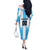 Custom Argentina Football Off The Shoulder Long Sleeve Dress