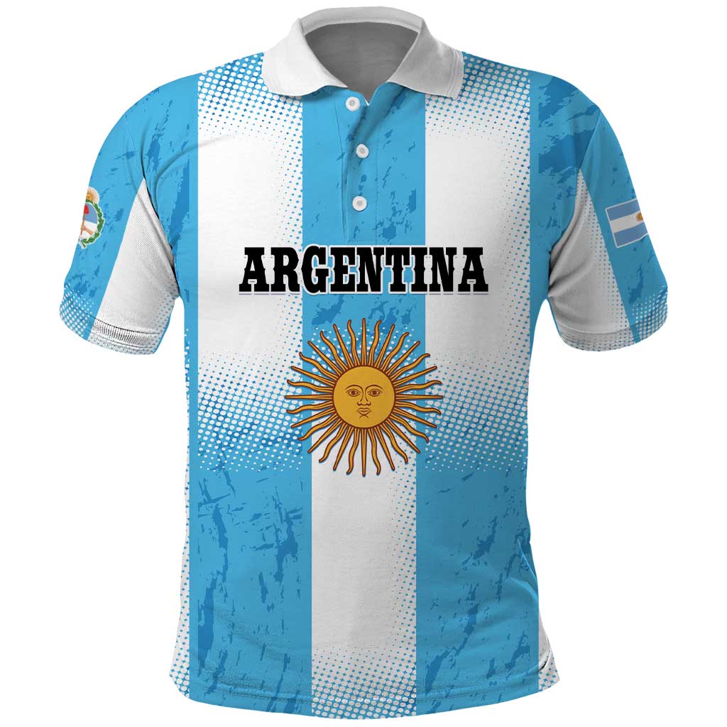 Custom Argentina Football Polo Shirt