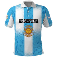 Custom Argentina Football Polo Shirt