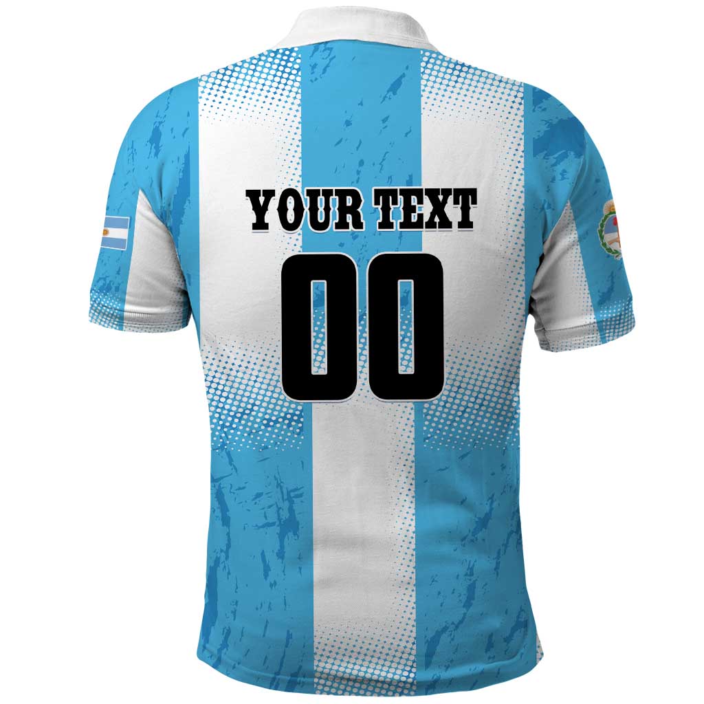 Custom Argentina Football Polo Shirt