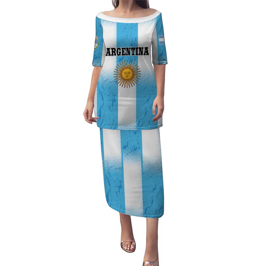 Custom Argentina Football Puletasi