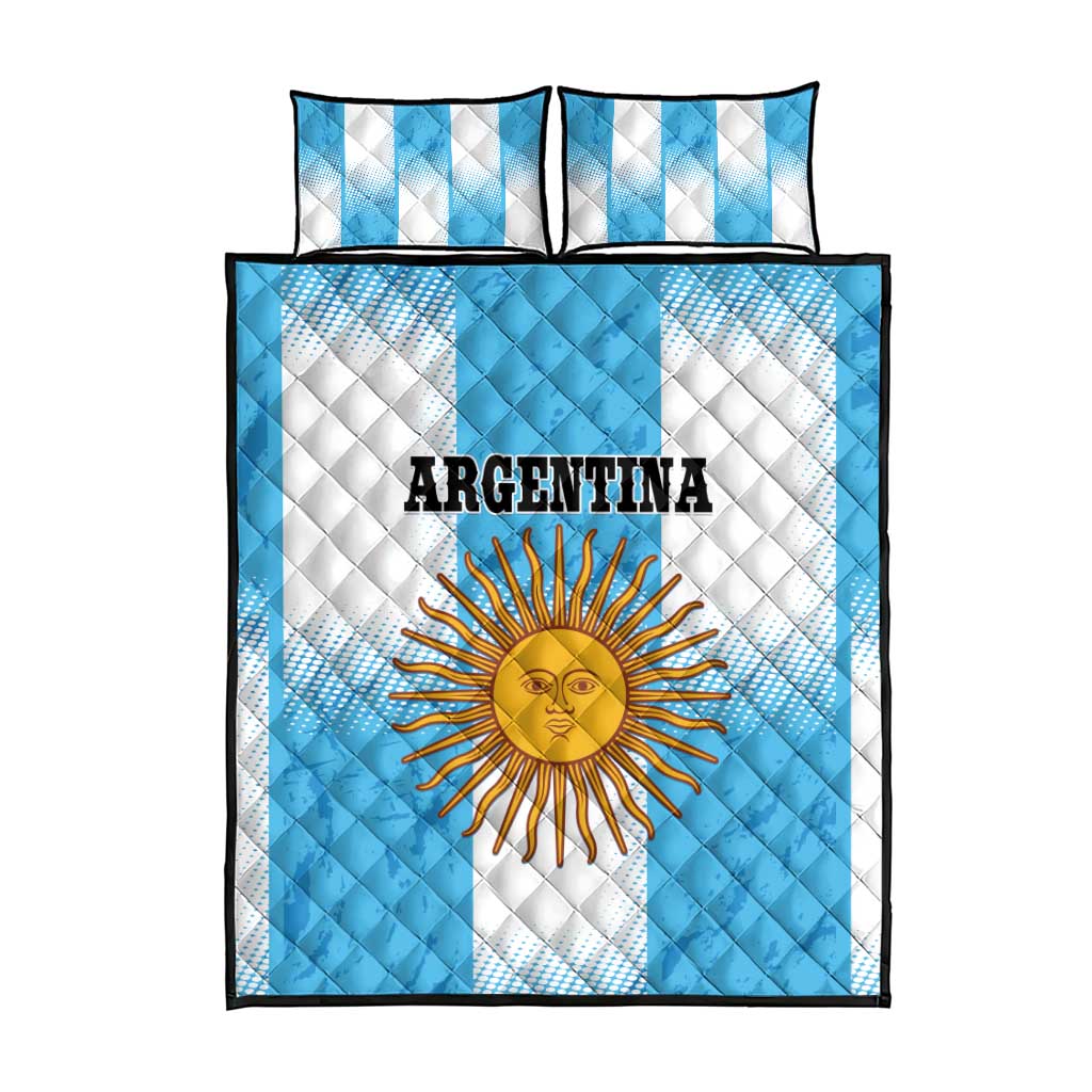 Argentina Football Quilt Bed Set