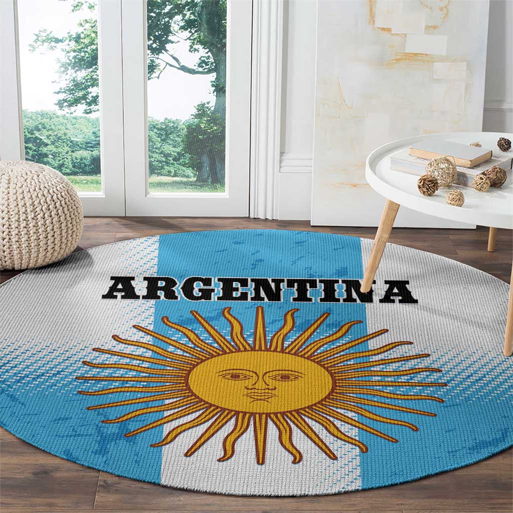 Argentina Football Round Carpet