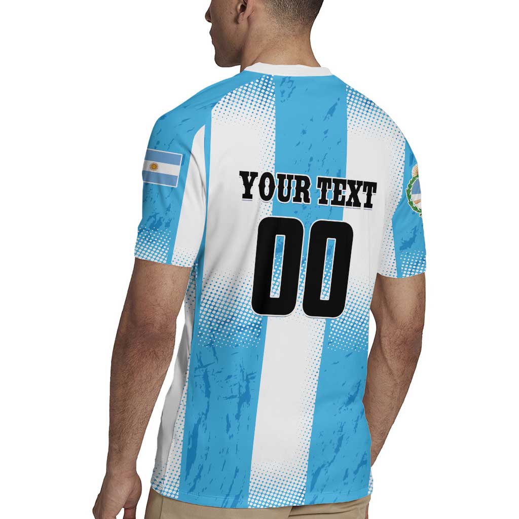 Custom Argentina Football Rugby Jersey