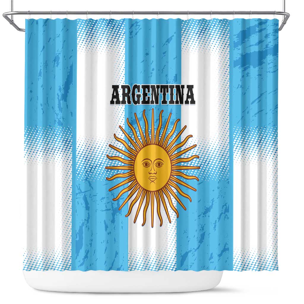 Argentina Football Shower Curtain