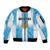 Custom Argentina Football Sleeve Zip Bomber Jacket