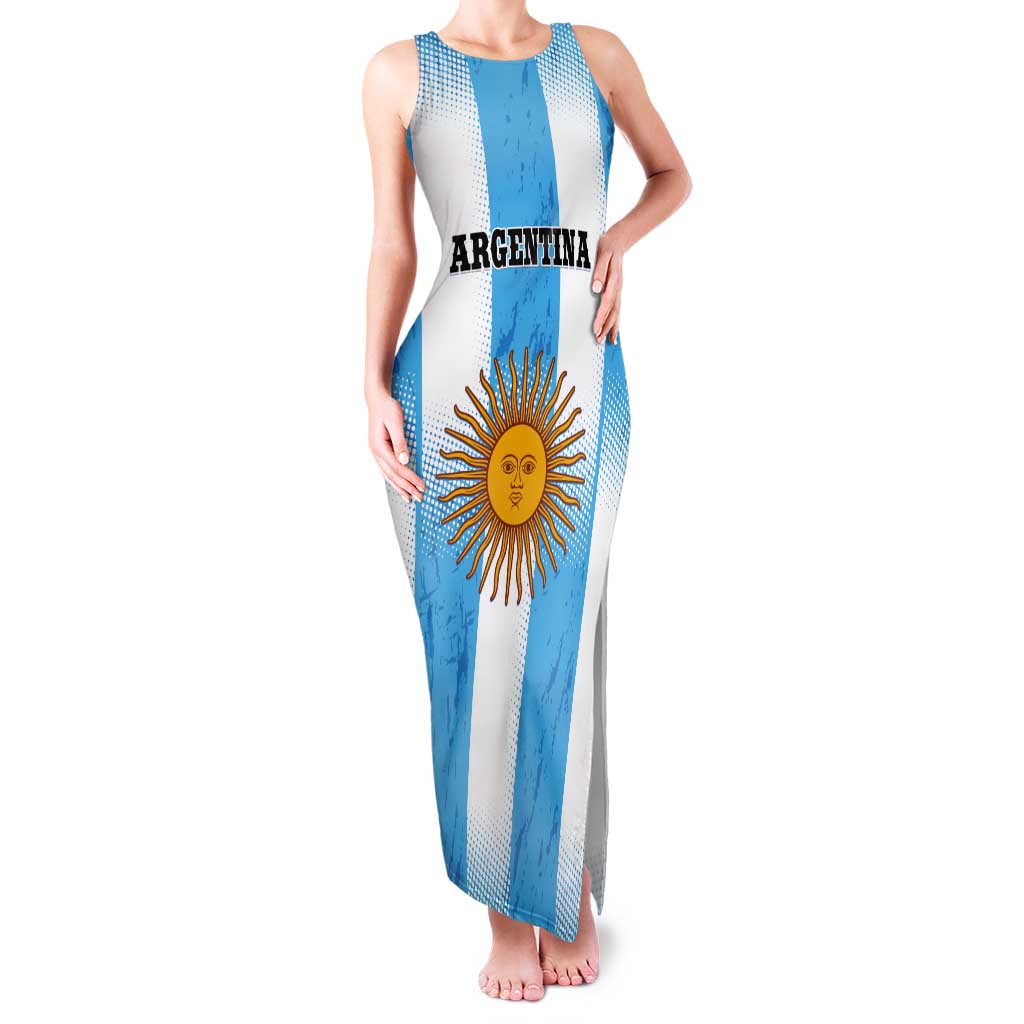 Custom Argentina Football Tank Maxi Dress
