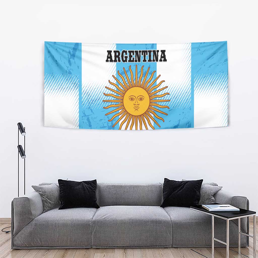 Argentina Football Tapestry