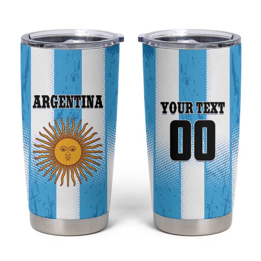 Custom Argentina Football Tumbler Cup