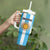 Custom Argentina Football Tumbler With Handle