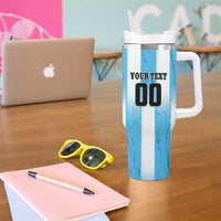 Custom Argentina Football Tumbler With Handle