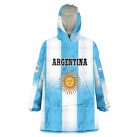 Custom Argentina Football Wearable Blanket Hoodie