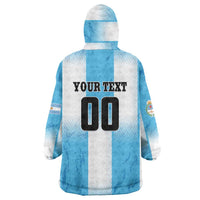 Custom Argentina Football Wearable Blanket Hoodie