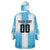 Custom Argentina Football Wearable Blanket Hoodie