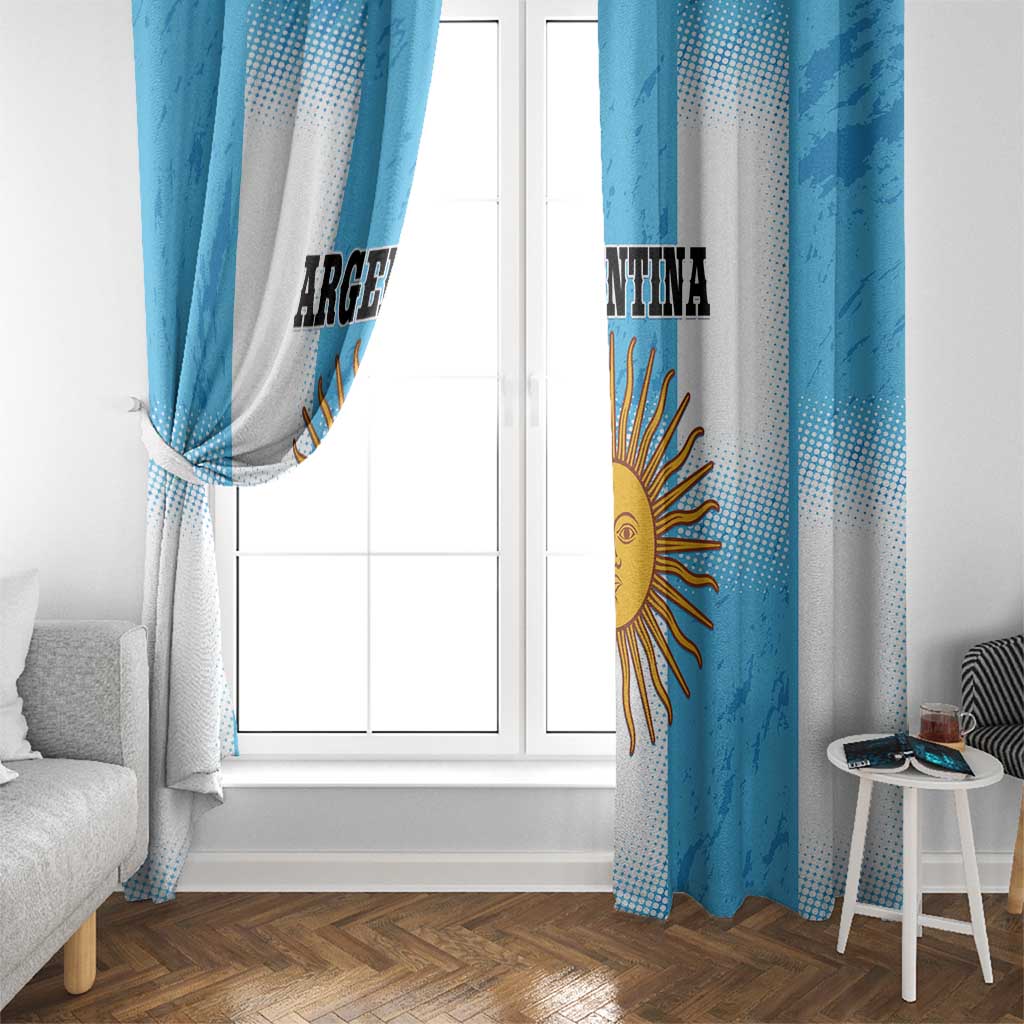 Argentina Football Window Curtain