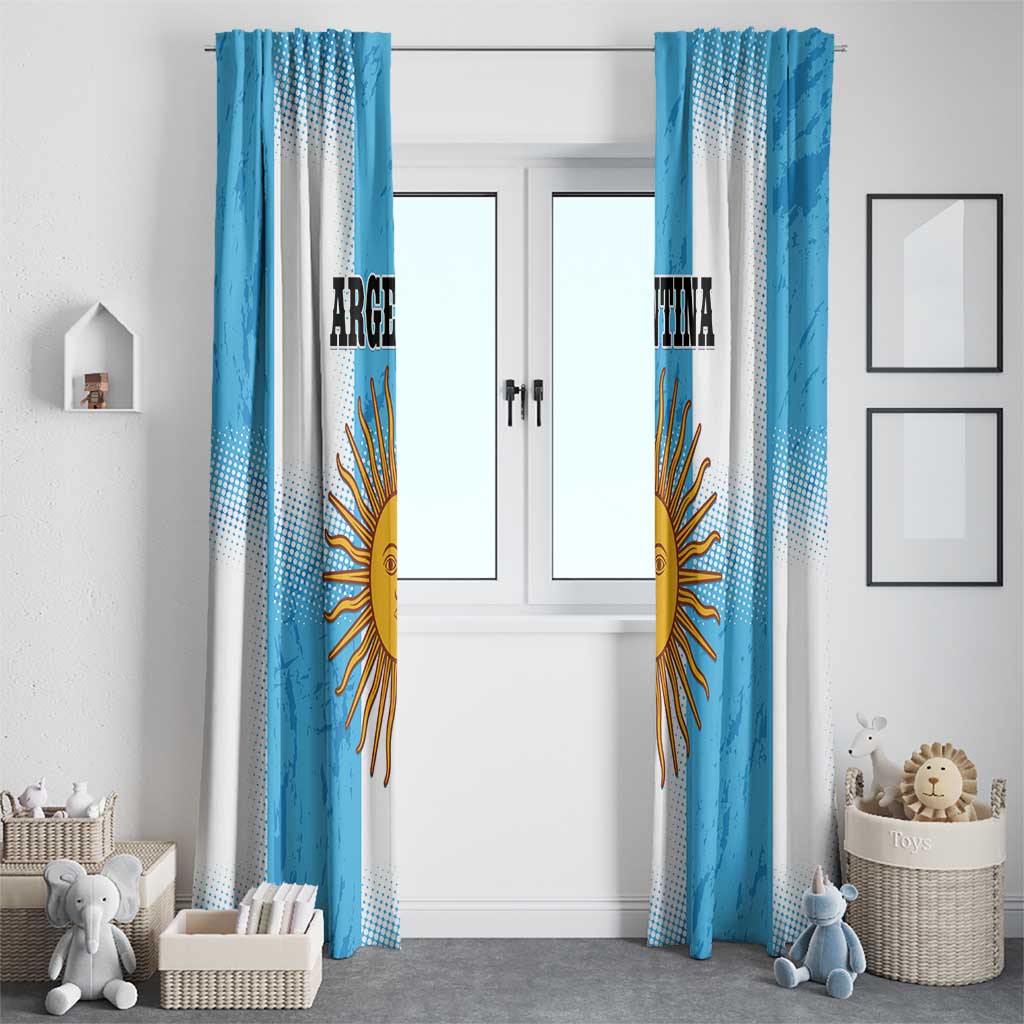 Argentina Football Window Curtain