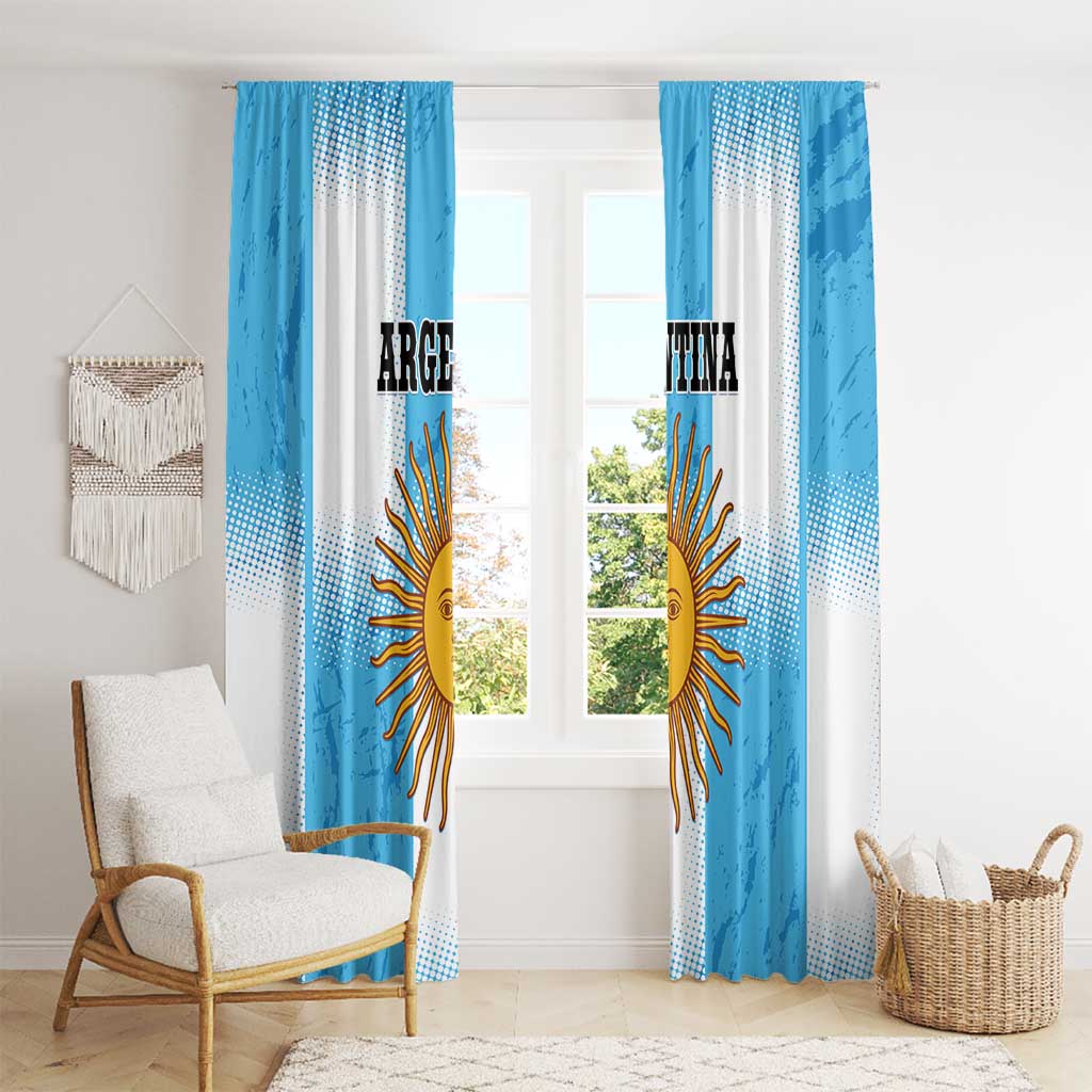 Argentina Football Window Curtain