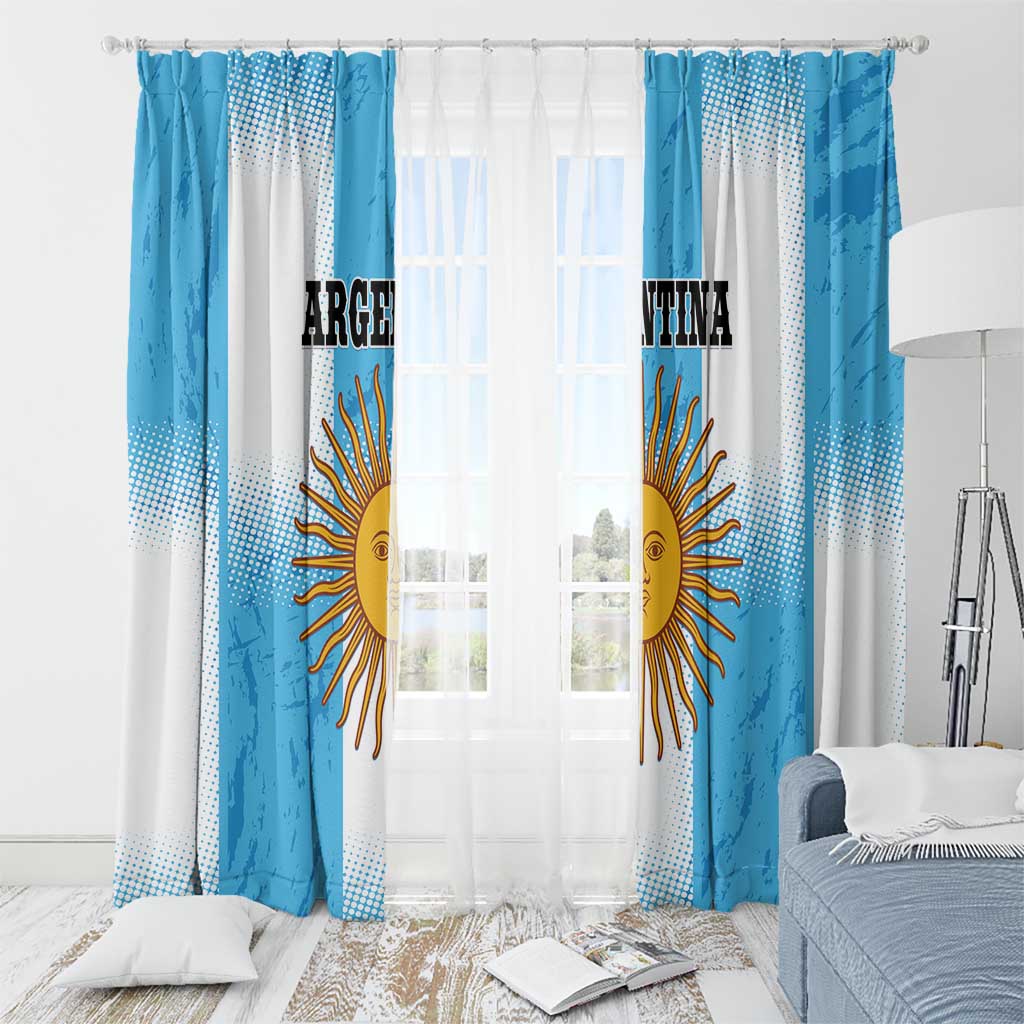 Argentina Football Window Curtain