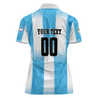Custom Argentina Football Women Polo Shirt
