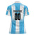 Custom Argentina Football Women Polo Shirt